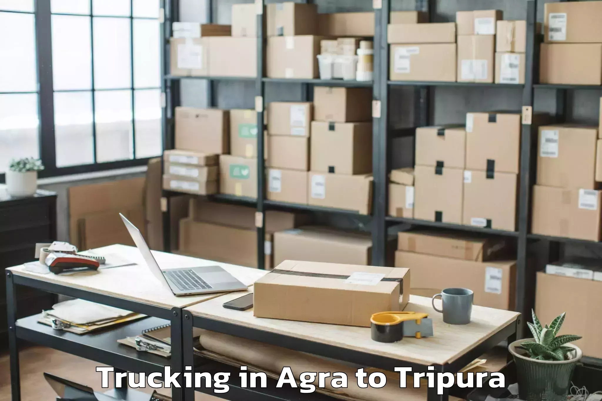 Book Agra to Bishalgarh Trucking Online